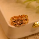 Luxury Unique Design Gold Plated Ring For Girls/Women