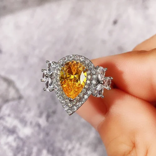 Diamond Cut Platinum Plated Luxury Ring